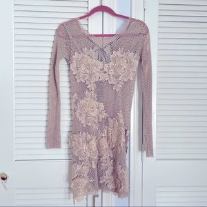 Mesh + Appliqué coverup
